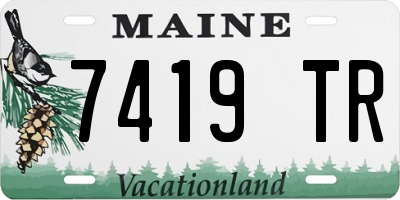 ME license plate 7419TR
