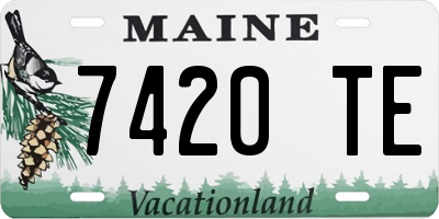 ME license plate 7420TE