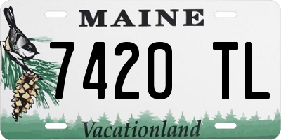 ME license plate 7420TL
