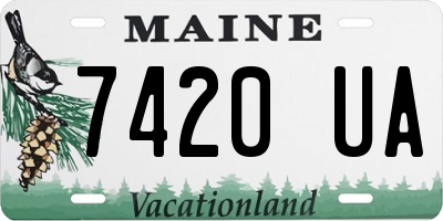 ME license plate 7420UA