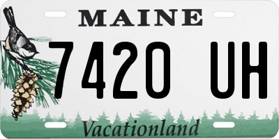 ME license plate 7420UH