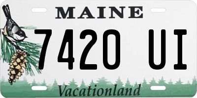 ME license plate 7420UI