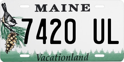 ME license plate 7420UL