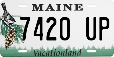 ME license plate 7420UP