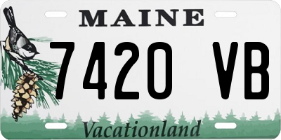 ME license plate 7420VB