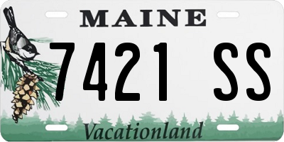 ME license plate 7421SS