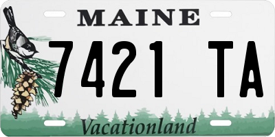 ME license plate 7421TA