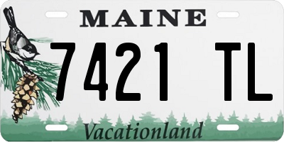 ME license plate 7421TL