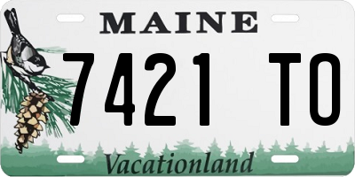 ME license plate 7421TO