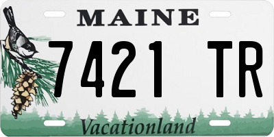 ME license plate 7421TR