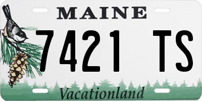 ME license plate 7421TS