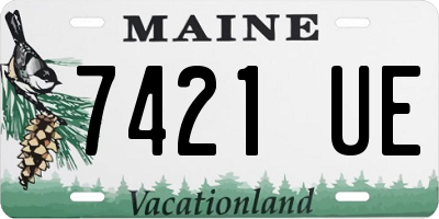 ME license plate 7421UE