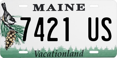 ME license plate 7421US