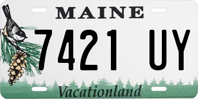 ME license plate 7421UY