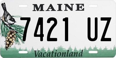 ME license plate 7421UZ