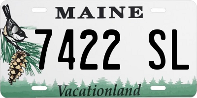 ME license plate 7422SL