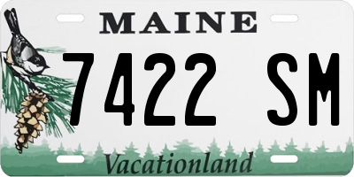 ME license plate 7422SM