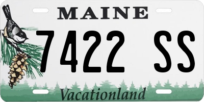 ME license plate 7422SS