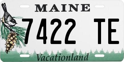ME license plate 7422TE