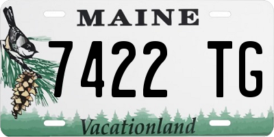 ME license plate 7422TG
