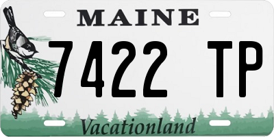 ME license plate 7422TP