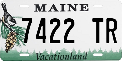 ME license plate 7422TR