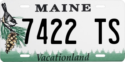 ME license plate 7422TS