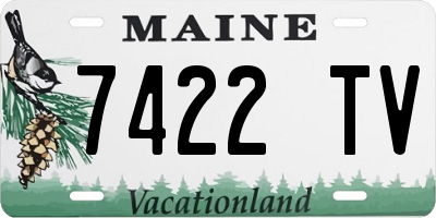 ME license plate 7422TV