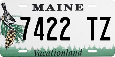ME license plate 7422TZ