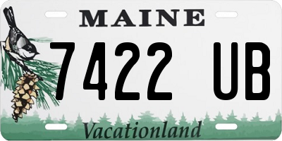 ME license plate 7422UB