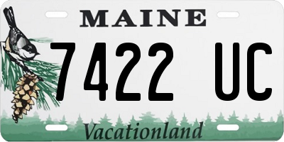 ME license plate 7422UC