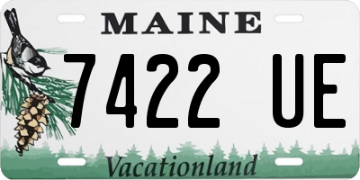 ME license plate 7422UE