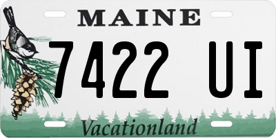 ME license plate 7422UI