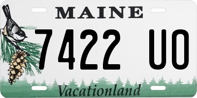 ME license plate 7422UO