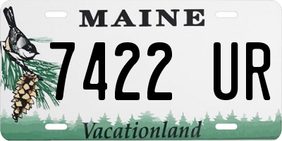 ME license plate 7422UR