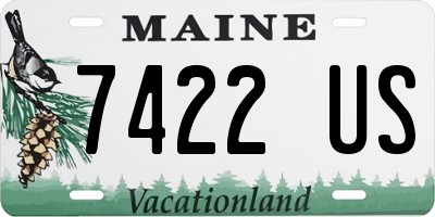 ME license plate 7422US