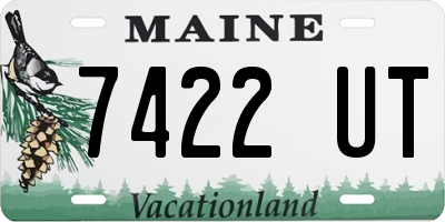 ME license plate 7422UT