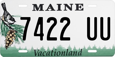 ME license plate 7422UU