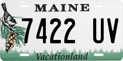 ME license plate 7422UV