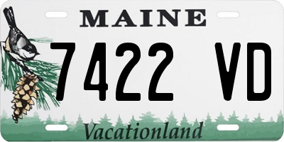 ME license plate 7422VD