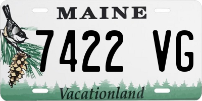 ME license plate 7422VG