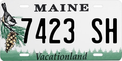 ME license plate 7423SH