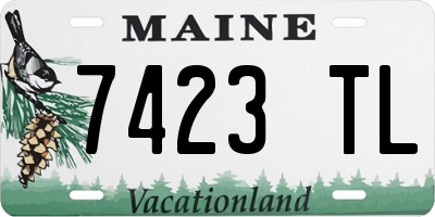 ME license plate 7423TL