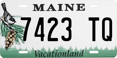 ME license plate 7423TQ
