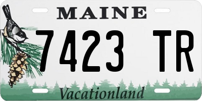 ME license plate 7423TR