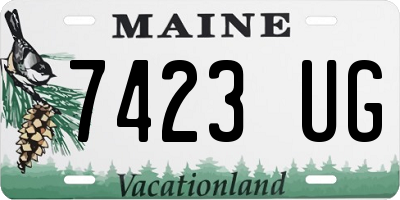 ME license plate 7423UG