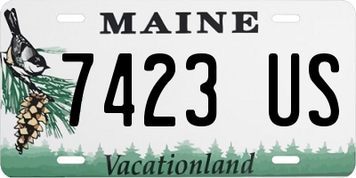 ME license plate 7423US