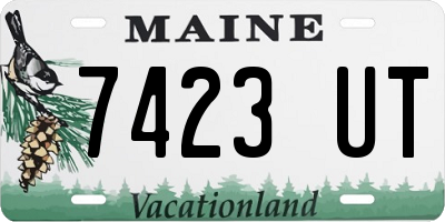 ME license plate 7423UT