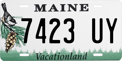 ME license plate 7423UY