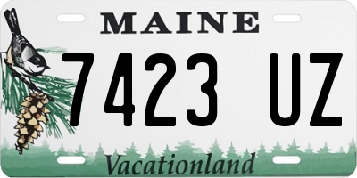 ME license plate 7423UZ